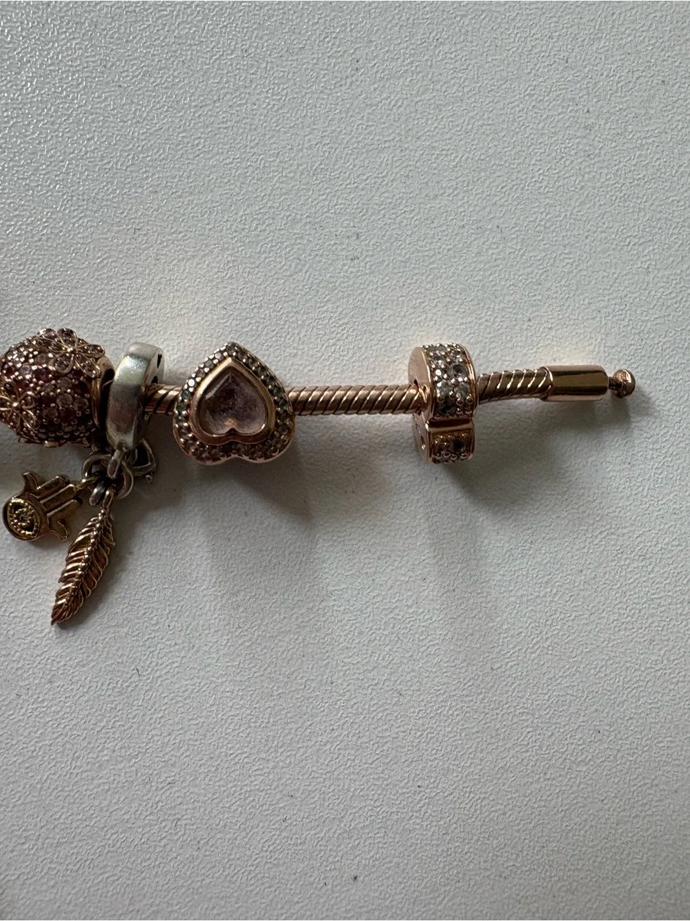 Rose Gold Pandora Charm Bracelet - Picture 13 of 13